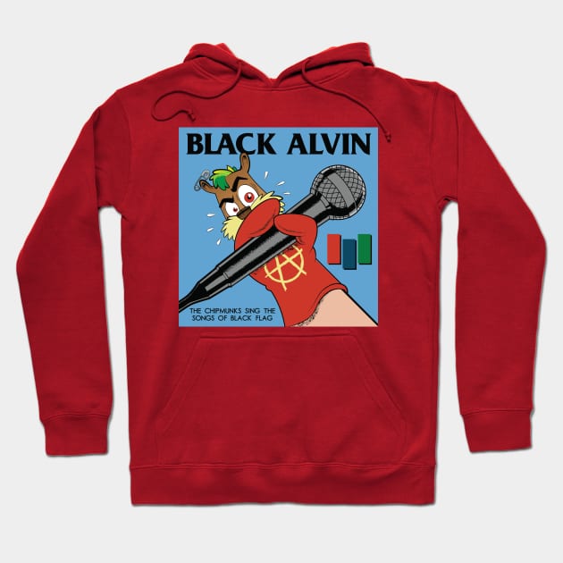 Black Alvin Hoodie by Scott Derby Illustration